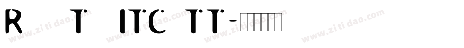 RoswellThreeITC TT字体转换